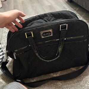 Vera Bradley Weekender black quilted bag